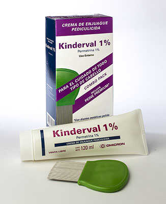 Kinderval 1% Crema Enjuague + Peine Combo