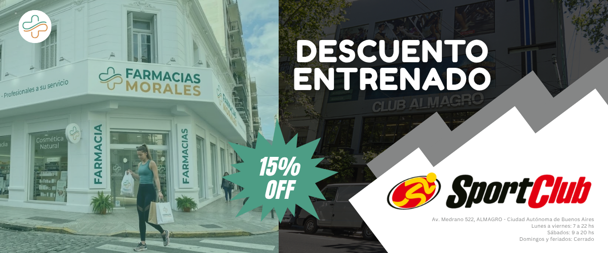Descuento Sport Club 15% OFF